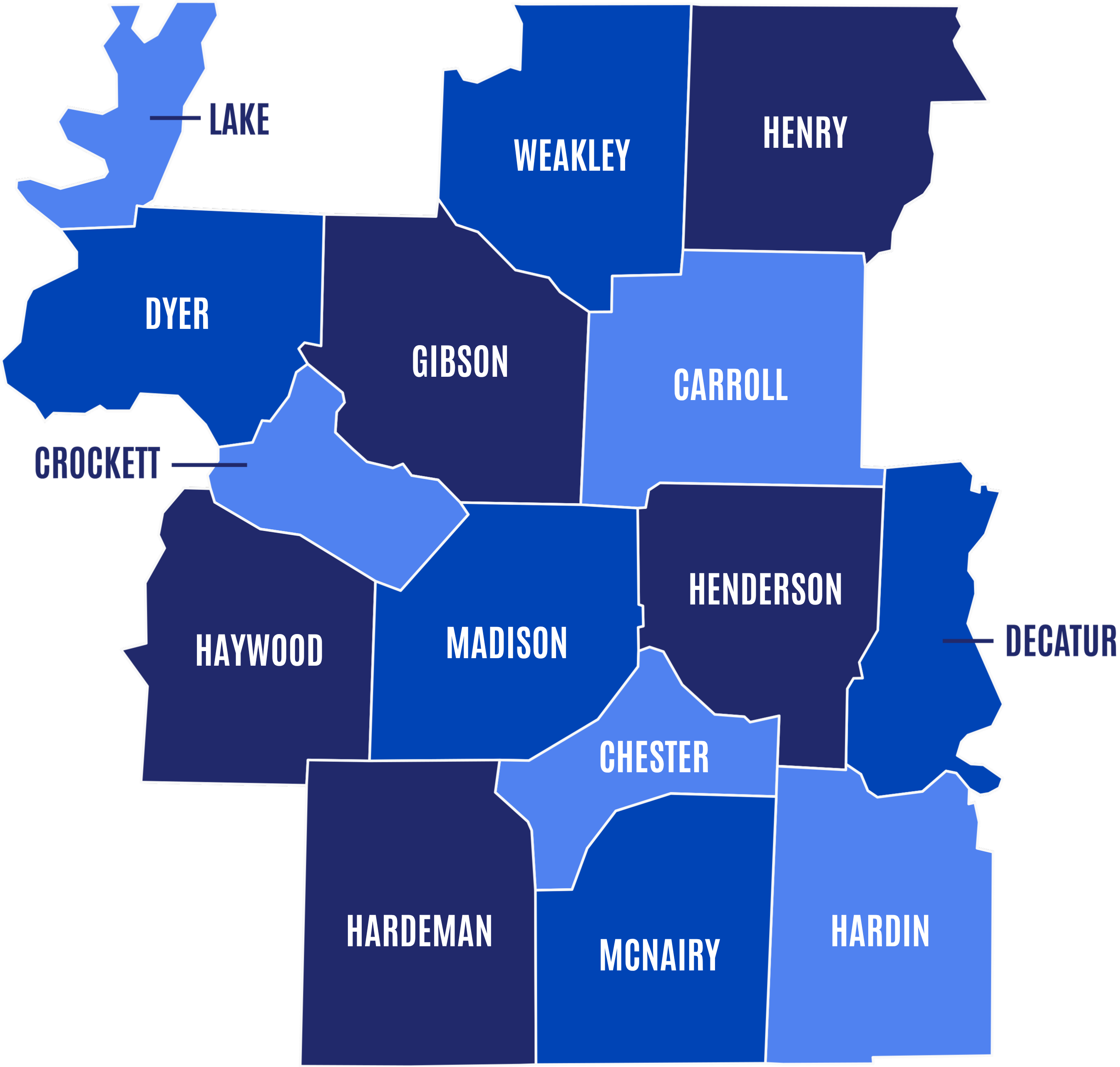 map of service area