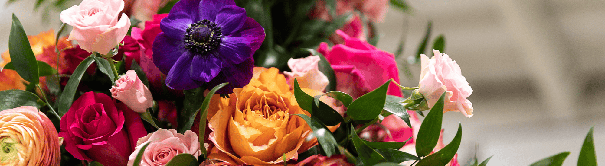 A photo of flowers from the luncheon